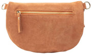 Grand sac à bandoulière en daim Elie Beaumont - Tan