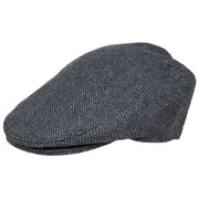 dents-thirlmere-herringbone-tweed-flat-cap---charcoal-grey-34491094