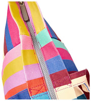 Roka Marylebone Grand sac fourre-tout surdimensionné en toile de coton - Larges rayures multiples