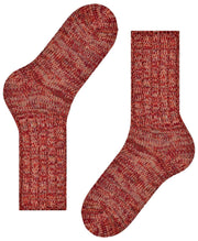 Chaussettes Falke Brooklyn Boot - Rioja Rouge