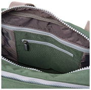 Petit sac de sport en toile recyclée Roka Gatwick - Vert orage