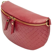 Sac à bandoulière tissé Elie Beaumont - Rouge sang de bœuf