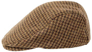 Casquette Plate Dents Blashford Tweed - Marron Châtaigne