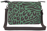 Sac bandoulière en toile recyclée Roka Carnaby XL - Vert artichaut mélangé
