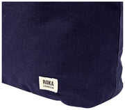 Roka Hoxton Grand sac à bandoulière en toile de coton - Bleu marine