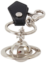 Vivienne Westwood Porte-clés Orb 3D - Noir/Argent