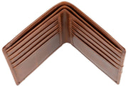 Portefeuille à deux volets Dents Itchen - Marron cognac