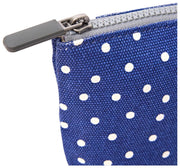 Roka Maida Vale Petite pochette en toile de coton - Marine à pois