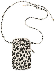 Sac pour téléphone Hindbag Bill - Léopard Blanc Cassé