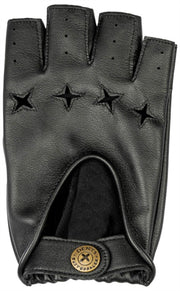 Gants de conduite en cuir Dents The Suited Racer Gripper - Noir