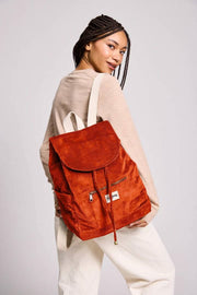 Sac à dos Hindbag Eliot - Velours Brique Orange