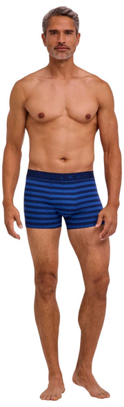 Falke Boxer Rayé Daily Comfort - Bleu Royal
