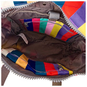 Sac à dos Roka Canfield B Medium en toile recyclée - Larges rayures multicolores