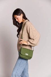 Sac à bandoulière matelassé Hindbag Margault - Vert olive