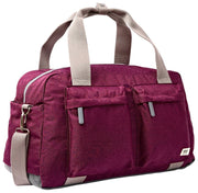 Sac de sport Roka Gatwick en toile recyclée de taille moyenne - Rouge laque cerise