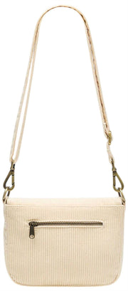 Sac à Bandoulière Hindbag Margault - Velours Beige