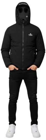 Helvetica Mountain Pioneers Veste coupe-vent à capuche Eyeblock - Noir