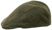 Casquette Plate en Tweed à Chevrons Dents Grafham - Vert Forêt
