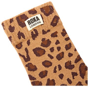 Chaussettes Roka Wimbledon Crew - Savannah Léopard Sable Beige