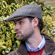 Casquette Plate Dents Stanwick Tweed - Marron
