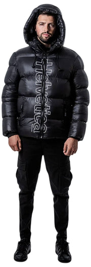 Helvetica Mountain Pioneers Doudoune à capuche Silver 2 - Noir