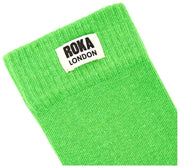 Chaussettes Roka Wimbledon Crew - Citron vert en ligne