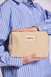 Trousse de Toilette Tissée Hindbag Leon - Beige Nude