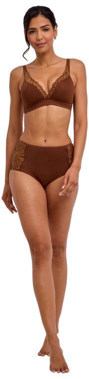 Falke Slip taille moyenne Delicate Touch - Deer Brown