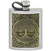 english-pewter-company-6oz-tree-of-life-hip-flask---silverbrass-gold-34391346