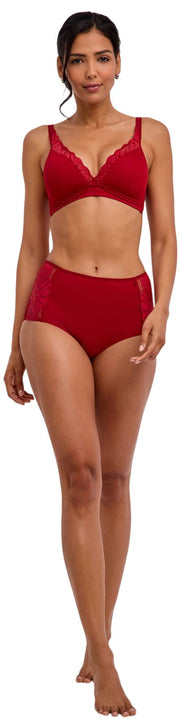 Falke Slip Taille Moyenne Delicate Touch - Vintimille Rouge