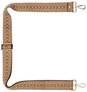 Sangle de sac Elie Beaumont - Tissage Pastel Chocolat Marron