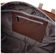 Sac de sport Roka Gatwick en toile recyclée de taille moyenne - Marron chocolat