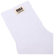 Chaussettes Roka Windsor Crew - Blanc Cassé