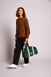 Hindbag Charlie Bowling Bag - Velours Vert Pin