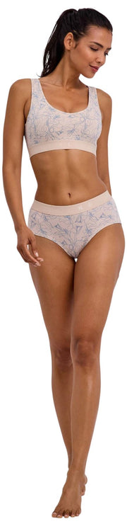 Falke Daily Comfort Print 2-Pack Hipster Brief - Beige/Bleu