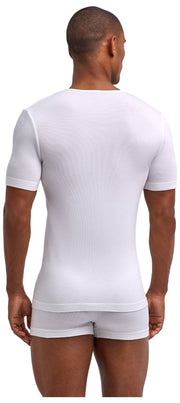 Falke Daily Seamless T-Shirt à Col en V - Blanc