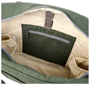 Grand sac pour bébé en toile de coton Roka Somerset - Vert saule