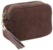 Sac bandoulière en daim Elie Beaumont - Marron foncé