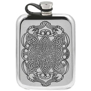 english-pewter-company-6oz-celtic-flexi-cap-purse-flask---silver-34391256