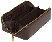 Alice Wheeler London Petite valise de luxe pour train – Marron chocolat
