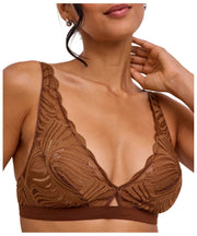 Falke Delicate Touch Triangle Bralette - Cerf Brun