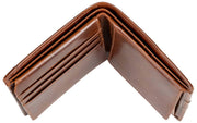 Portefeuille à deux volets Dents Itchen - Marron cognac