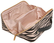 Alice Wheeler London Valise de Train à Imprimé Animal - Noir/Zèbre