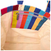 Roka Marylebone Grand sac fourre-tout surdimensionné en toile de coton - Larges rayures multiples