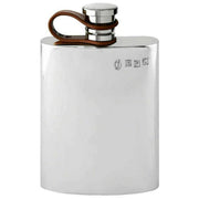 english-pewter-company-4oz-plain-leather-flexi-cap-hip-flask---silver-34391289