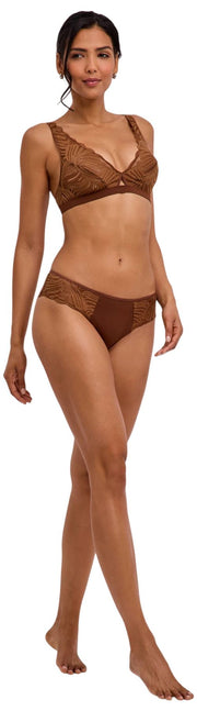 Falke Delicate Touch Triangle Bralette - Cerf Brun