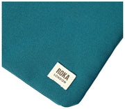 Sac à bandoulière en toile recyclée Roka Carnaby XL - Bleu sarcelle profond