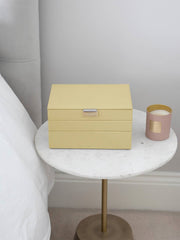 Boîte à bijoux classique Stackers - Jaune beurre