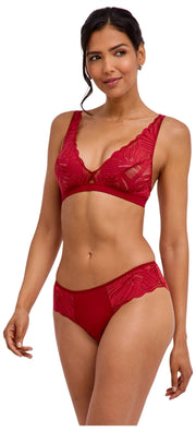 Falke Delicate Touch Triangle Bralette - Vintimille Rouge