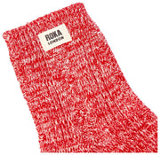 Chaussettes Roka Wallace Crew - Rouge Canneberge